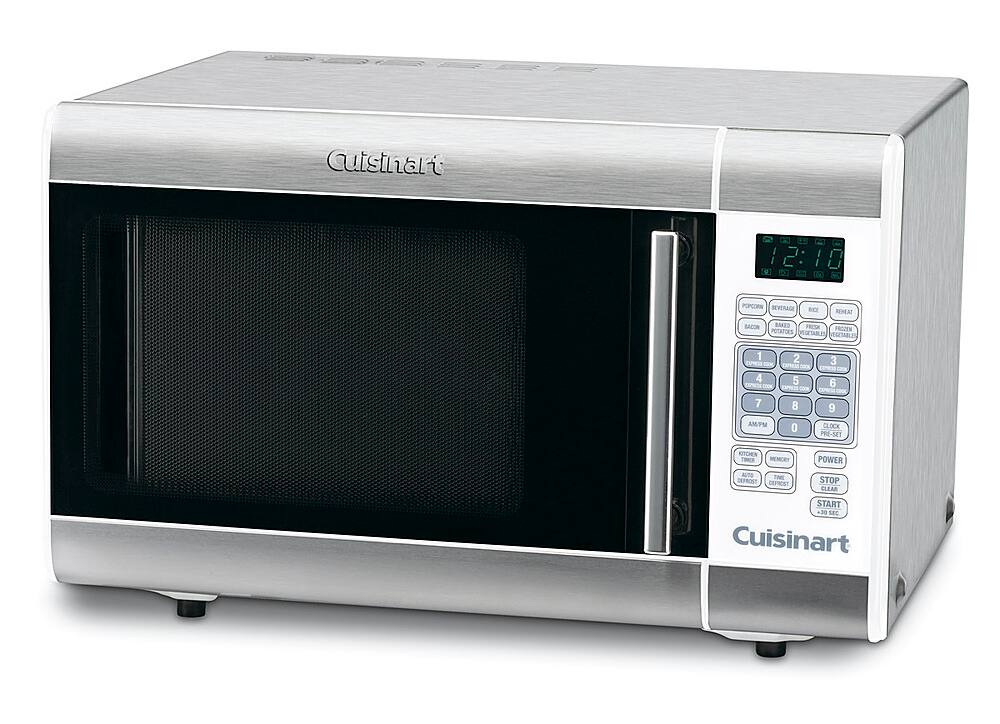 Front. Cuisinart - 1.0 Cu. Ft. Mid-Size Microwave - Stainless Steel.