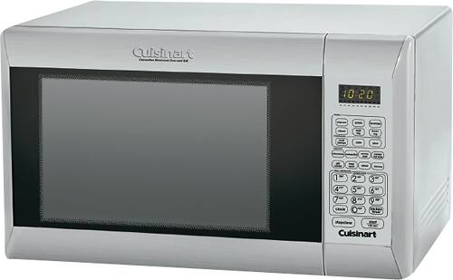 Angle. Cuisinart - 1.2 Cu. Ft. Mid-Size Microwave - Stainless steel.
