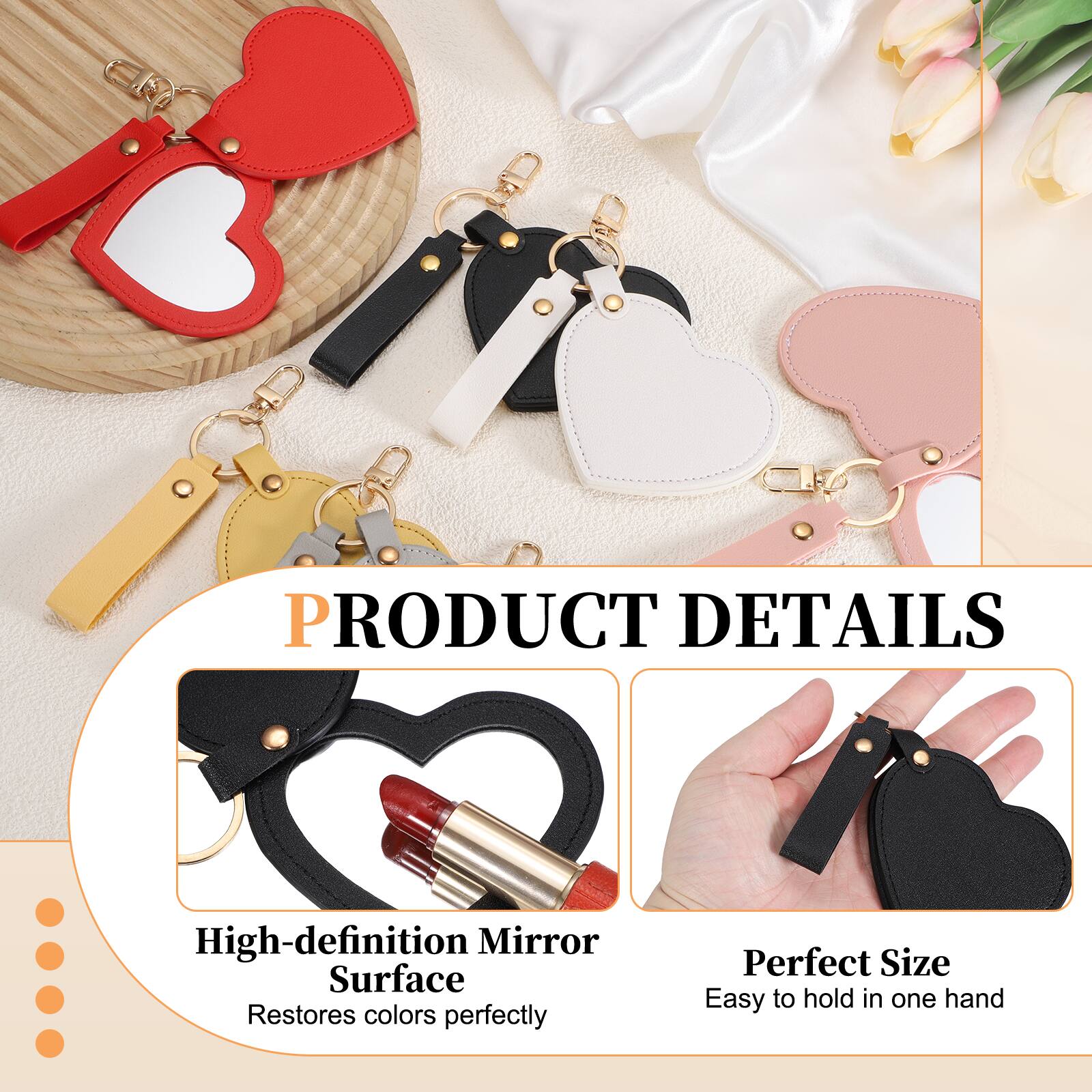 PRODUCT DETAILS

- High-definition Mirror Surface
  - Restores colors perfectly

- Perfect Size
  - Easy to hold in one hand