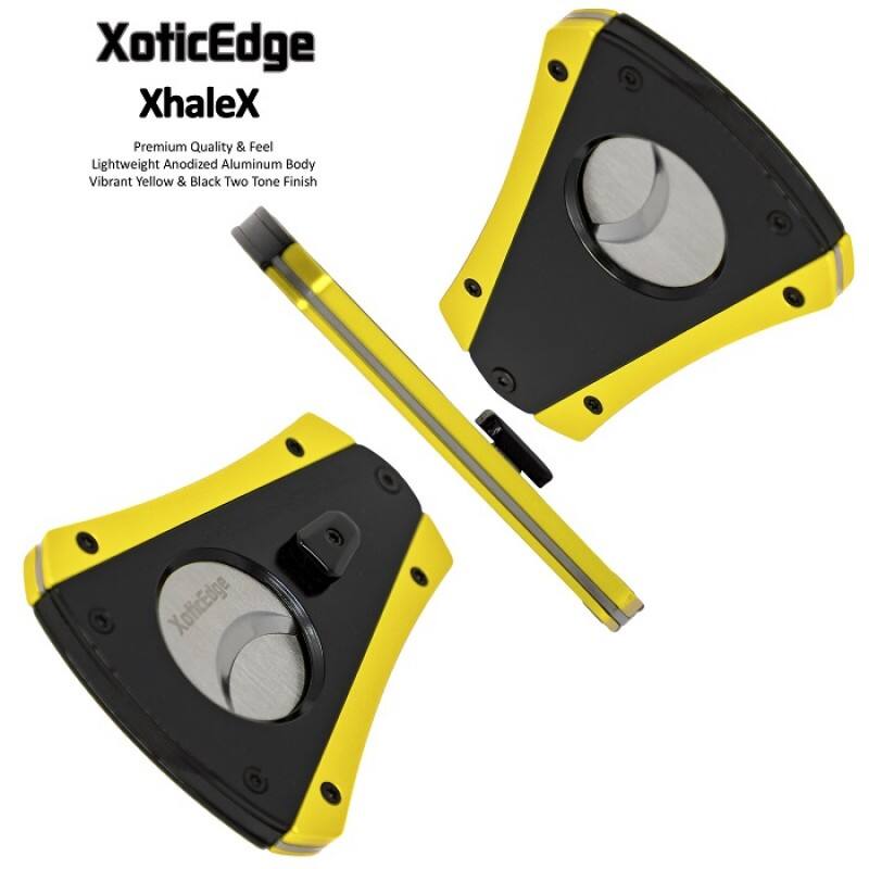 XoticEdge XhaleX  
Premium Quality & Feel  
Lightweight Anodized Aluminum Body  
Vibrant Yellow & Black Two Tone Finish