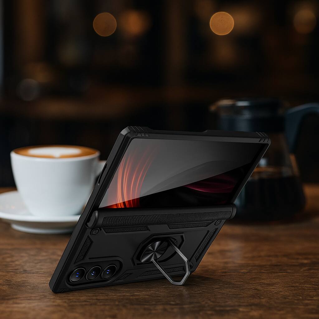 Alt View 9. SaharaCase - Raider Series Armor Pro Case for Samsung Galaxy Z Fold7 - Scorpion Black.