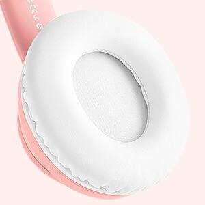 Alt View 9. Loheer - Loheer Kids Bluetooth 5.4 Headphones with Cat Ear RGB Lights, 94dB Volume Limit, 50H Playtime, Pink.