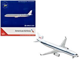 GeminiJets - Airbus A321 American Airlines Allegheny Heritage N579UW White Blue Stripes 1/400 Airplane - White, Blue