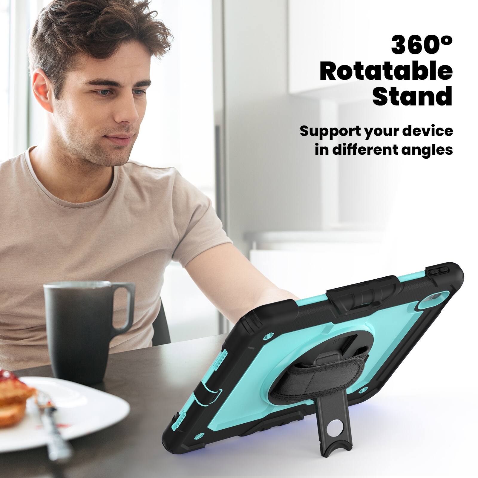 360° Rotatable Stand  
Support your device in different angles