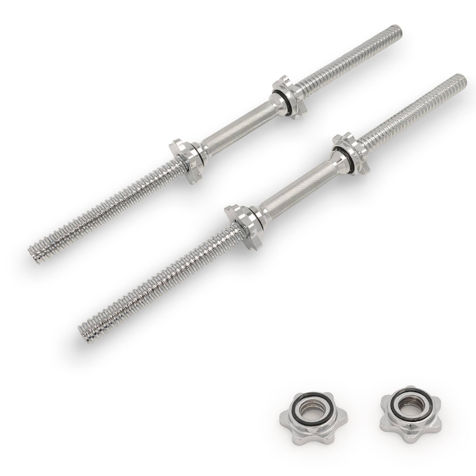 Sunny Health & Fitness - Standard 24” Threaded Chrome Dumbbell Bar Set with Star-Lock Collars - Silver price history on PriceWatchPro