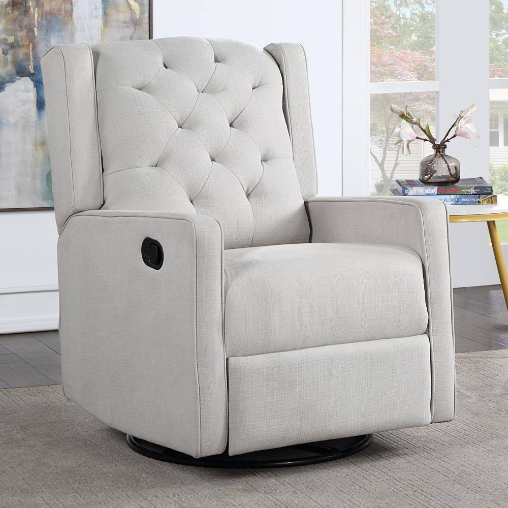 Alt View 4. AFG Baby Furniture - Ava Manual Swivel Glider Recliner Gray - Gray.