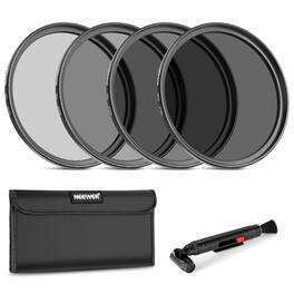 Neewer - 67mm ND2-16 Filter Set with Cleaning Kit