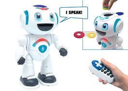 Lexibook - Powerman Master STEM Robot with Quiz. Music & Disc Shooting