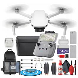 Mini 4K Drone with DJI RC Remote CP.MA.00000587.01 Bundle with 64GB Extreme Pro Card and More