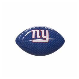 Logo Brands - New York Giants Carbon Fiber Mini-Size Glossy Football - Multicolor
