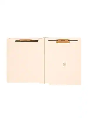 Front. Smead - Smead End Tab Heavy Duty Classification Folders, 2" Expansion, Letter Size, 1 Divider, Manila, 10/Box (26825) - Manila.