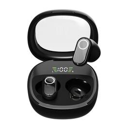 SKRAN - Mini-Wireless Bluetooth Earbuds, Hi-Fi Sound, LED Display, Touch Control,for Sports, Running ,Travel - Black