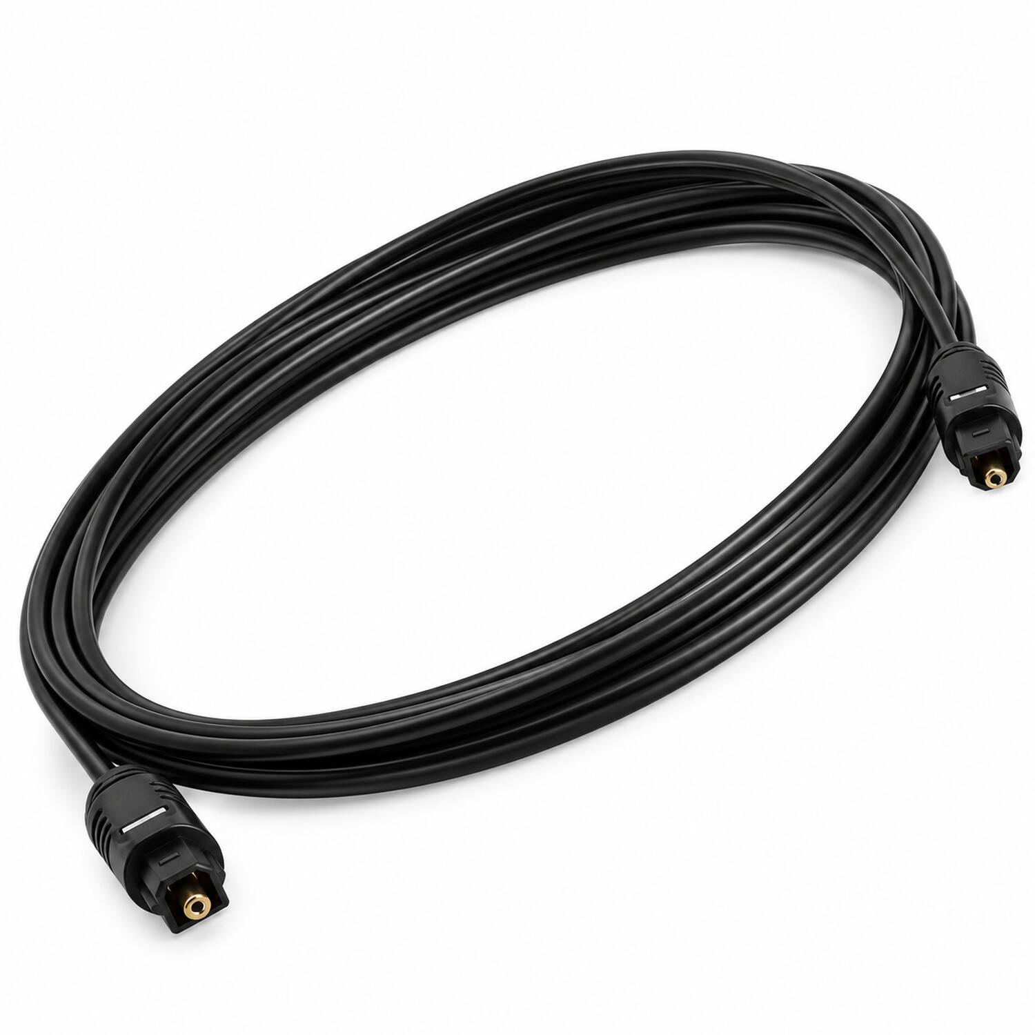 Front. Sanoxy - Gold Fiber Optical Digital Audio Cable SPDIF Sound Bar Cord - Black.