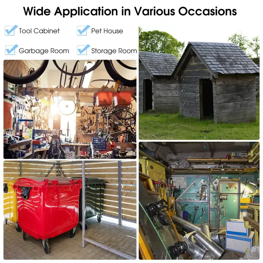 Wide Application in Various Occasions: Tool Cabinet, Pet House, Garbage Room, Storage Room.