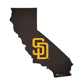 Fan Creations - San Diego Padres 12" Logo State Sign - Multicolor