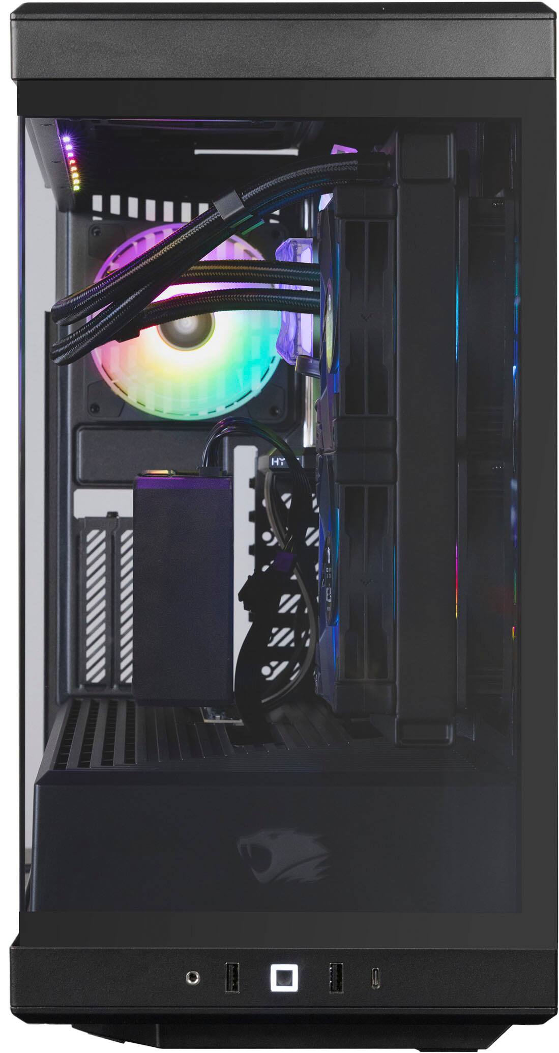 Alt View 13. iBUYPOWER - Y40 Gaming Desktop PC - Intel Core i7 14700F - NVIDIA GeForce RTX 4070 12GB - 32GB DDR5 RAM - 2TB NVMe - Black.