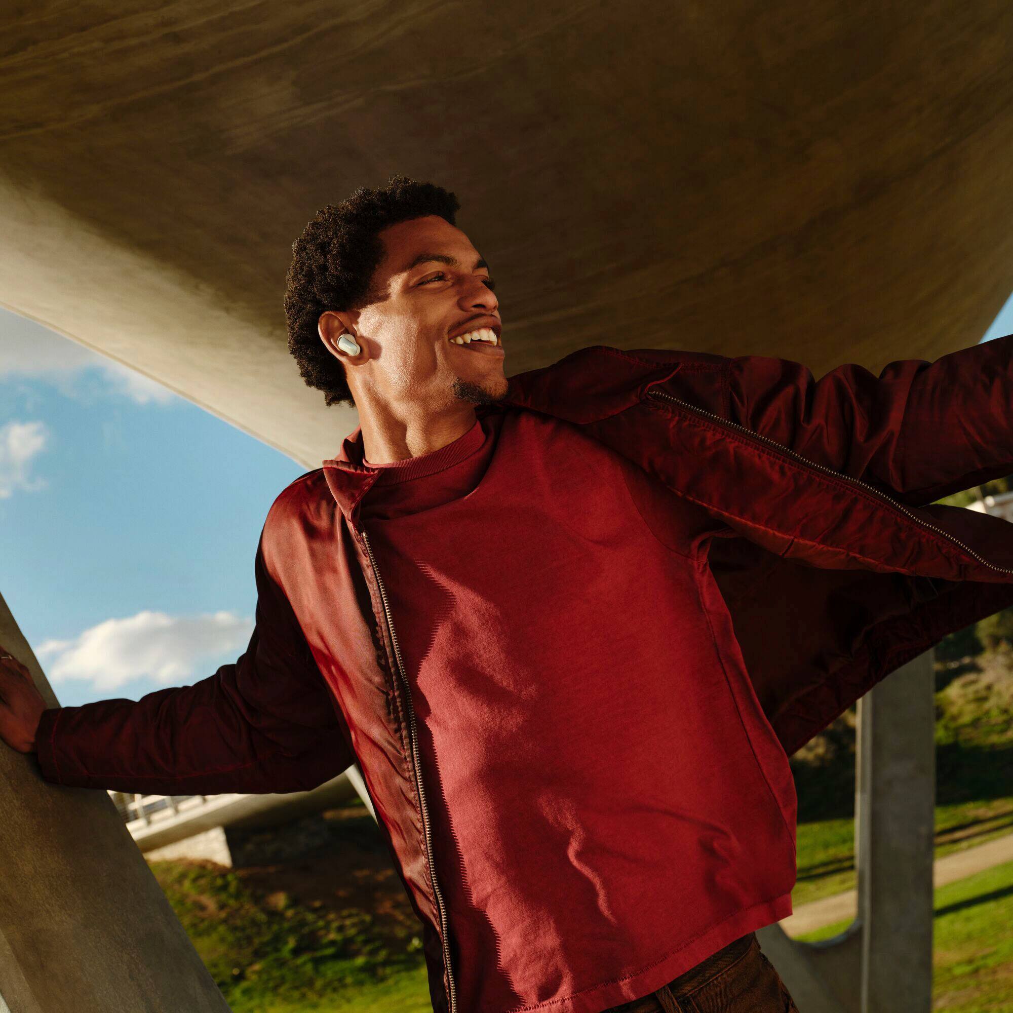 Alt View 5. Bose - QuietComfort Ultra (2nd Gen) True Wireless Noise Cancelling In-Ear Earbuds - White Smoke.