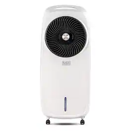 Black+Decker - Evaporative Air Cooler, Portable Air Cooling Fan with 2-Gallon Water Tank - White