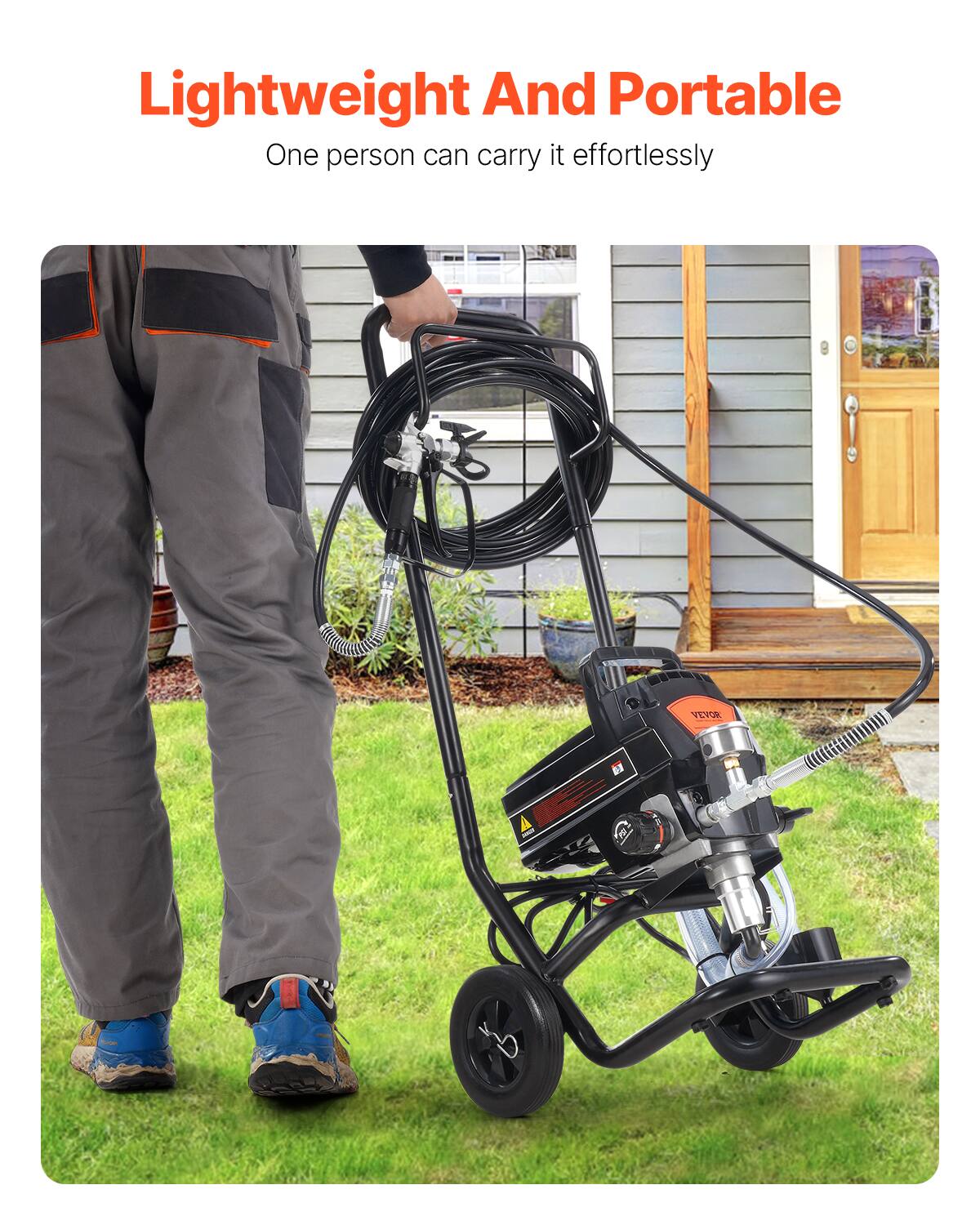 Lightweight And Portable  
One person can carry it effortlessly