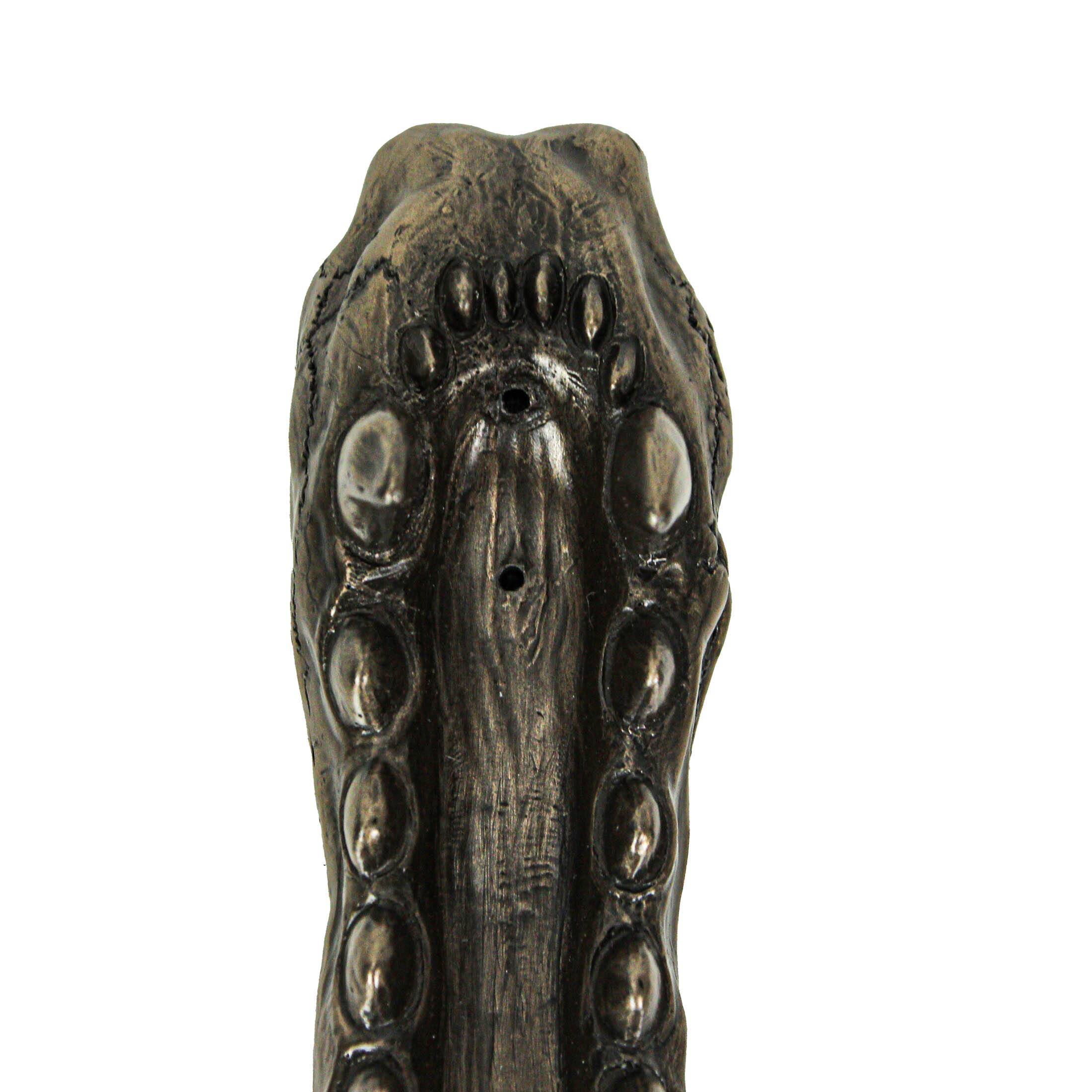 Alt View 6. Veronese Design - Dragonling Bronze Finish Baby Dragon on Skull Stick Incense Holder - Multicolored.