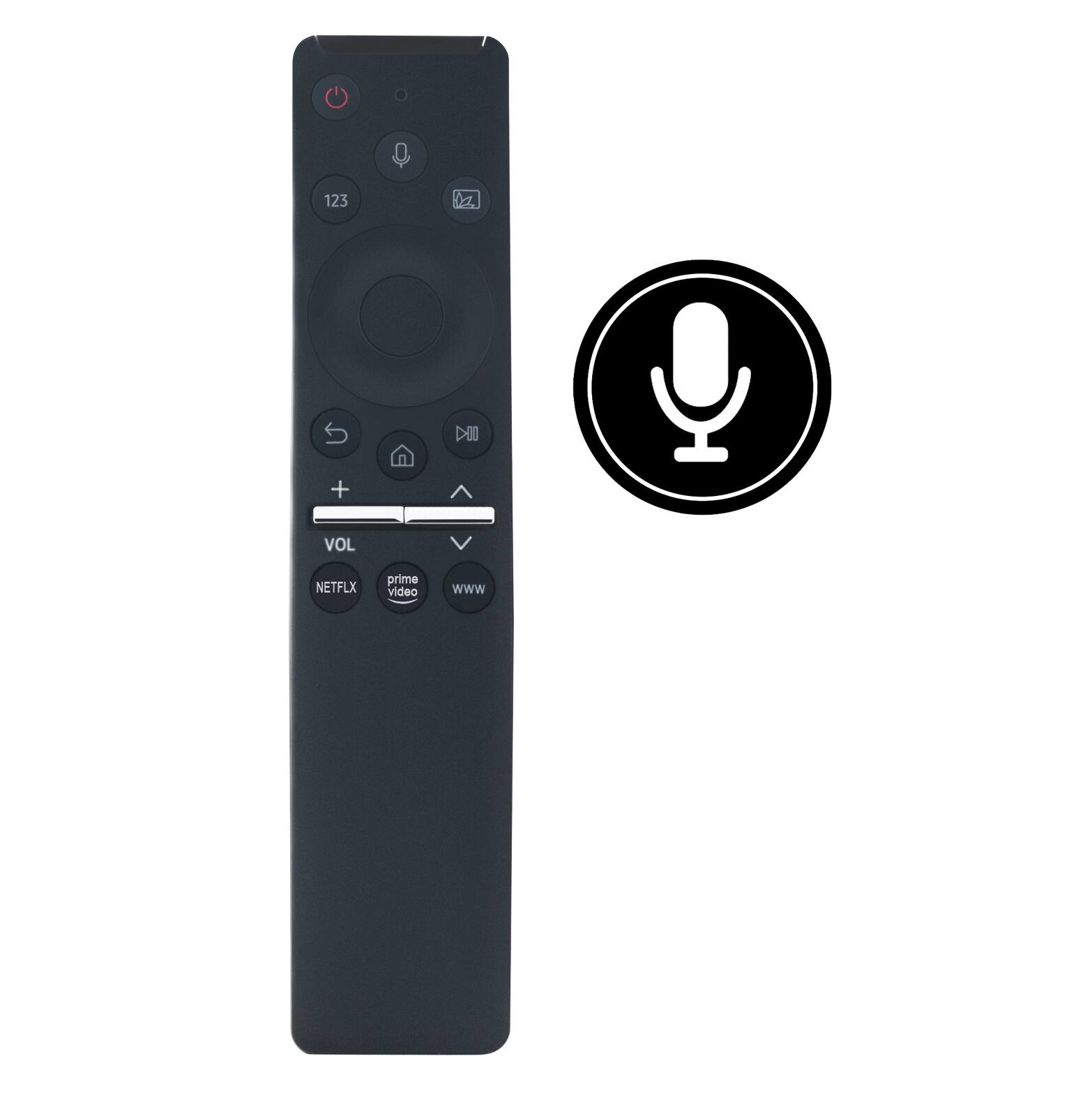 ALLIMITY - BN59-01312D BN59-01312F Voice Replacement Remote, for Samsung TV QA55Q80R QA55Q60R QA65Q75R QA75Q75R QA82Q75R QA82Q70R - Black
