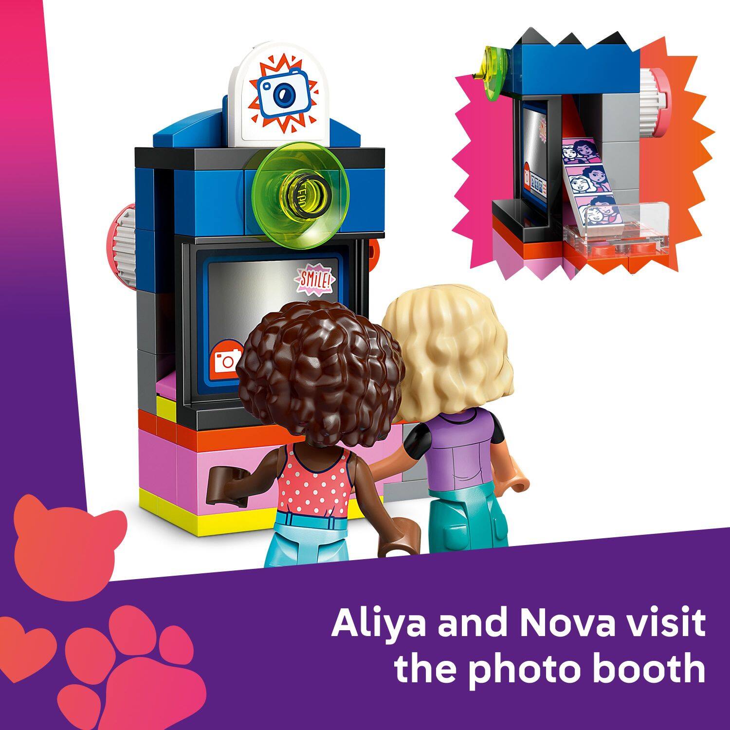 Aliya and Nova visit the photo booth.