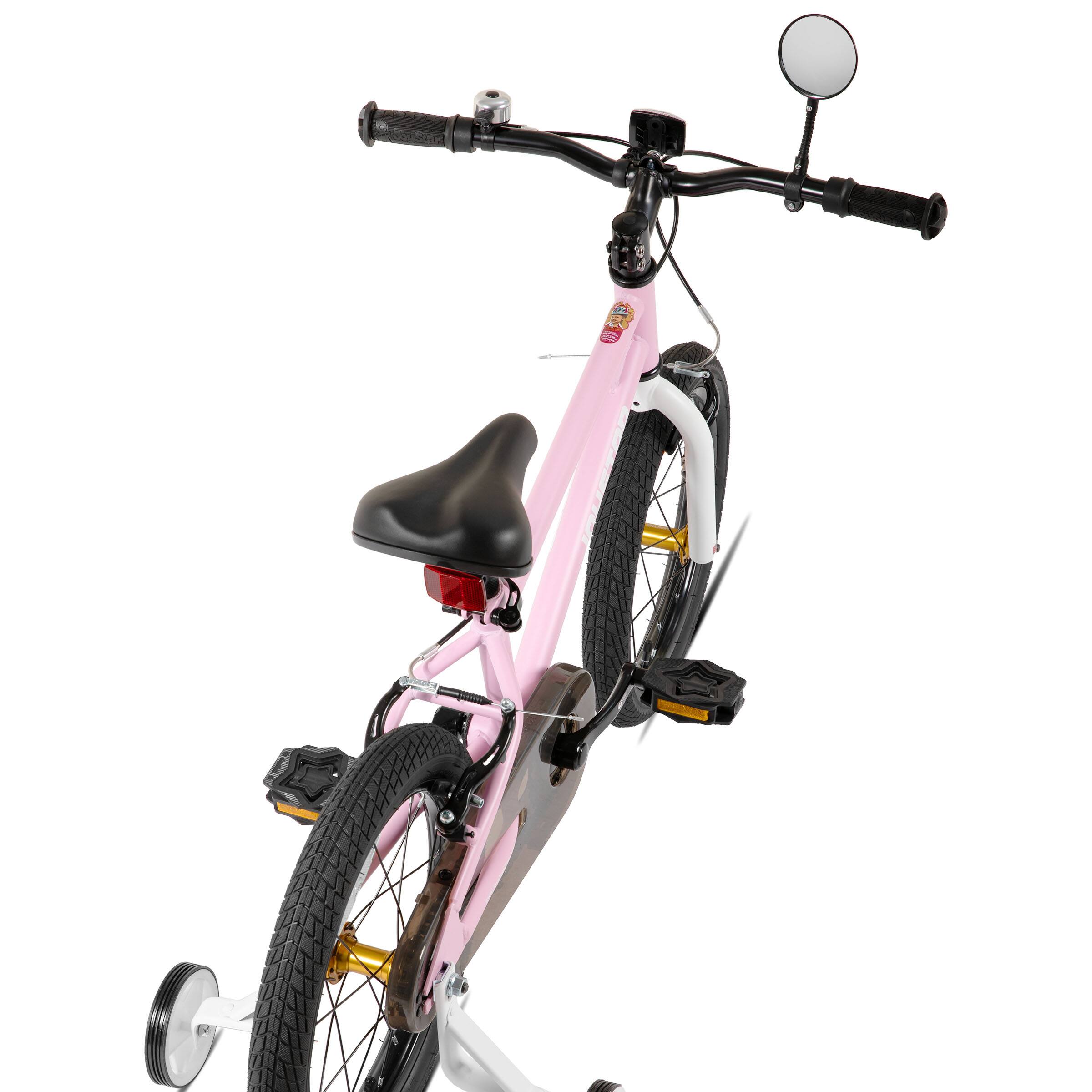 Alt View 3. JOYSTAR - JOYSTAR Lomand 14" Kids Bike with Training Wheels, Dual V-Brake Kids Bicycle for Toddlers Boys Girls Ages 3-5, Pink - Pink.