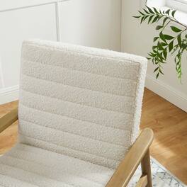 Jensen Boucle Fabric Accent Chair by Modway - Ivory