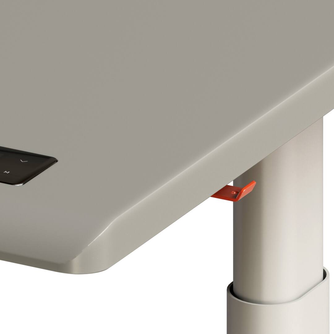 Alt View 4. Autonomous - Autonomous Desk 5 Electric Standing Desk - Autonomous Desk 5 Pro - Stone Beige.