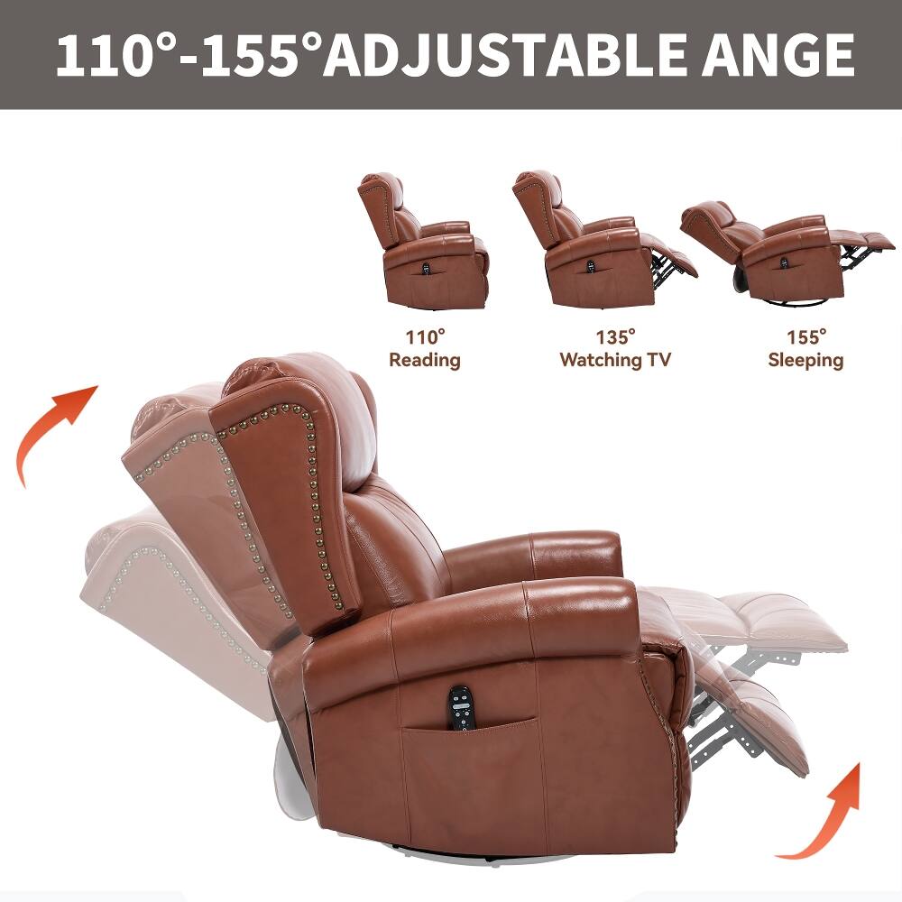 110-155° ADJUSTABLE ANGLE

110° Reading
135° Watching TV
155° Sleeping