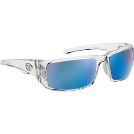 Flying Fisherman - Morocco Polarized Sunglasses - Crystal/Smoke Blue Mirror - Crystal/Smoke-Blue Mirror
