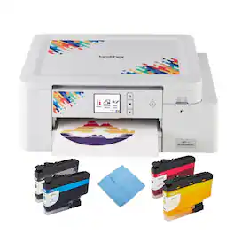 Brother - Sublimation Printer and 4-Color Sublimation Ink Cartridge Set