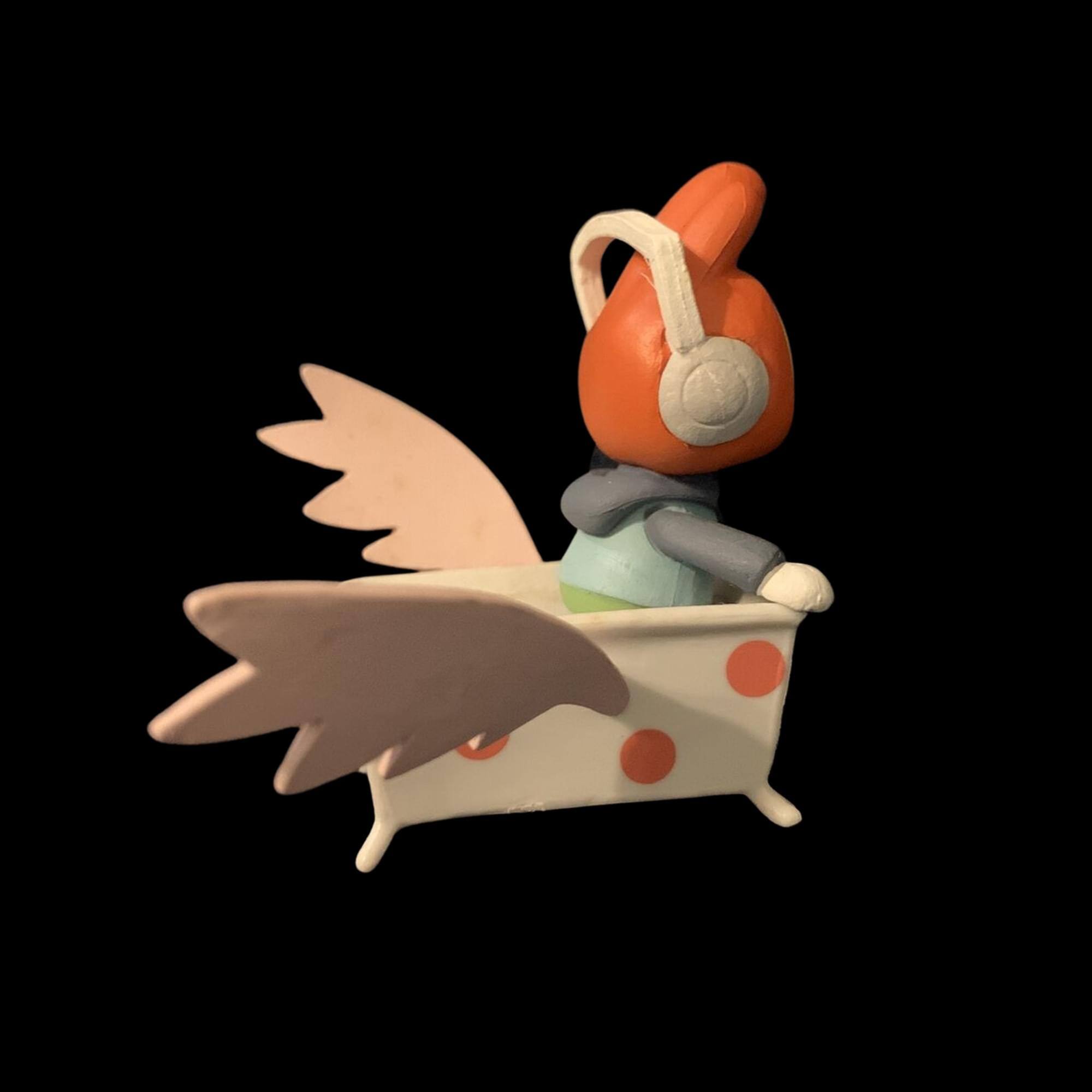 Alt View 2. Jazwares - Scribblenauts 2" Figure: Maxwell in Tub with Wings - Multi-Color.