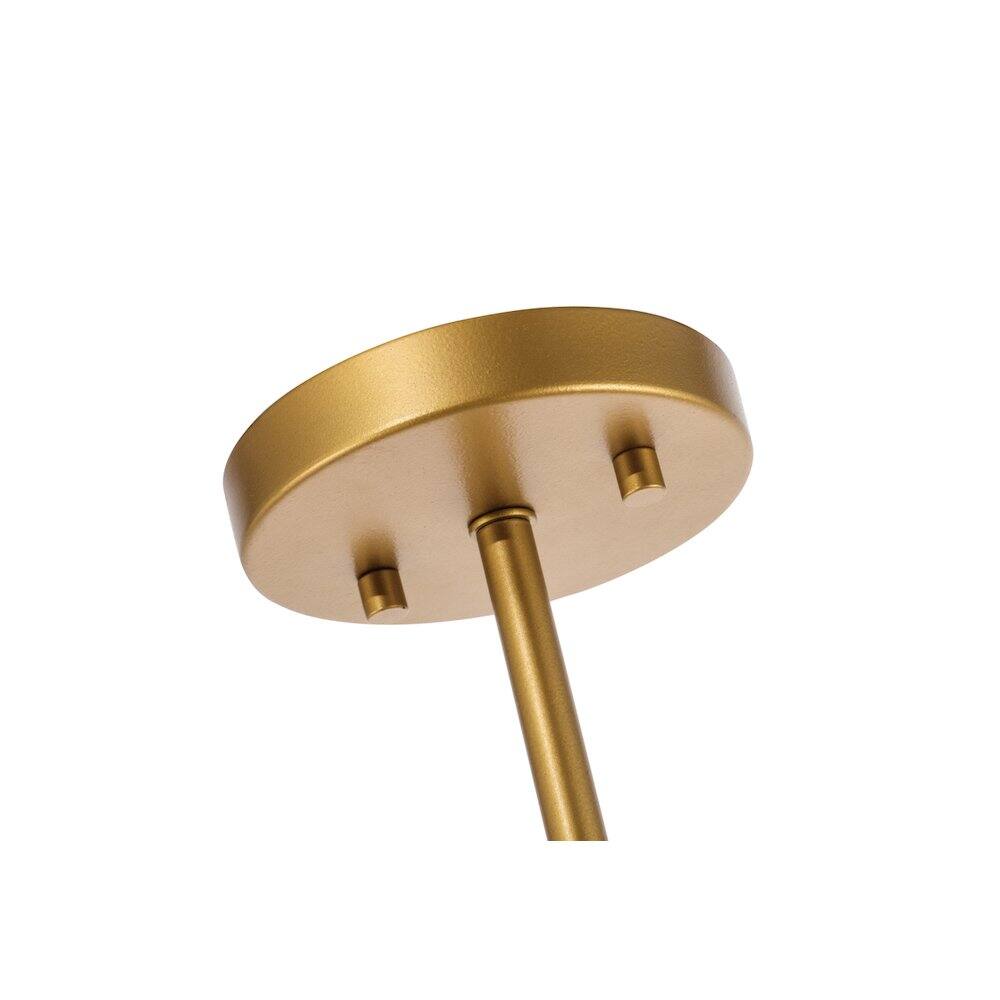 Alt View 1. Living District - Ryland 1 Light Brass And Clear Glass Pendant - Brass And Clear Glass.