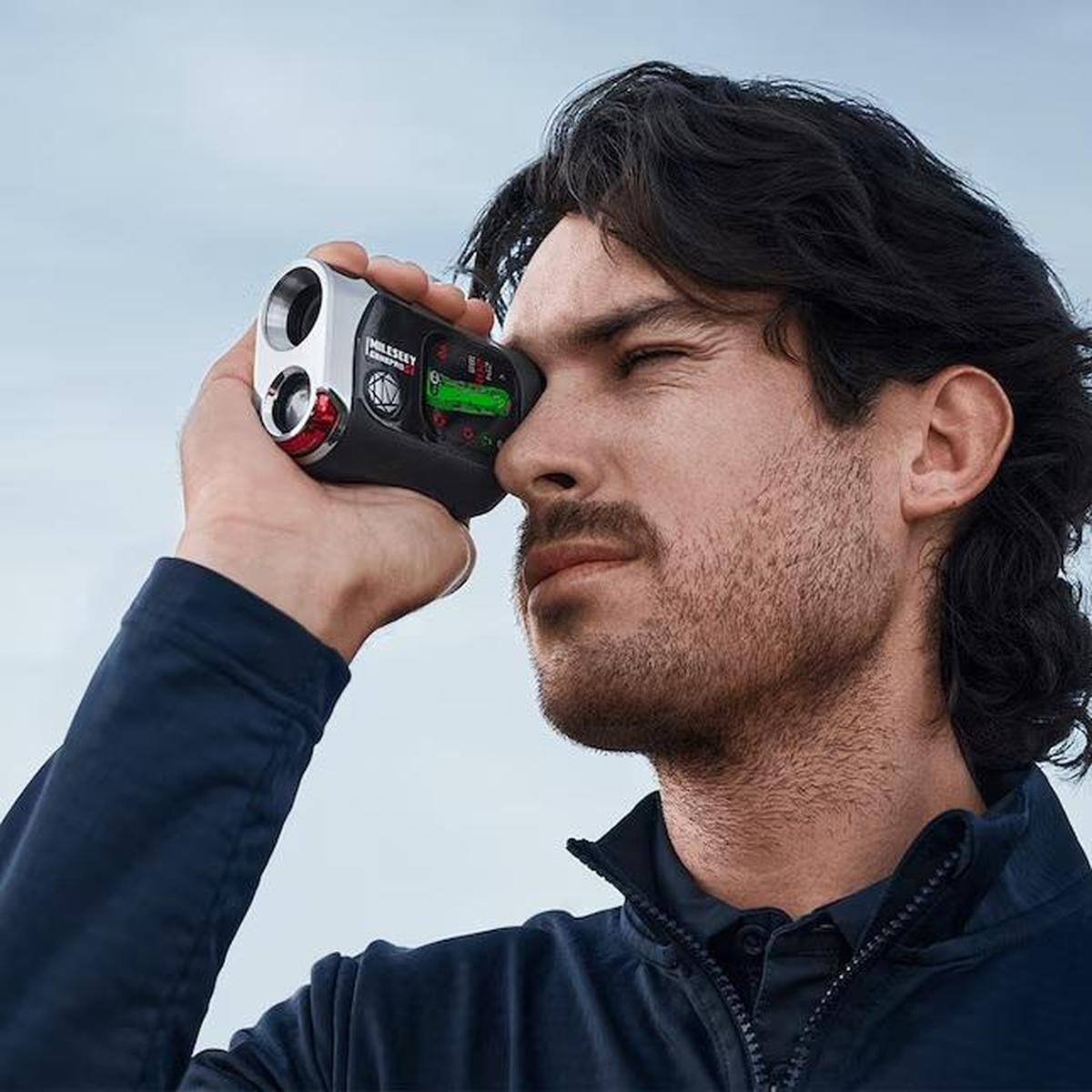 Alt View 7. Mileseey - GenePro G1 Golf GPS Rangefinder with Slope | Color Touchscreen, 1,300 Yard , 6X Magnification, and 43K+ Golf Courses - Black.