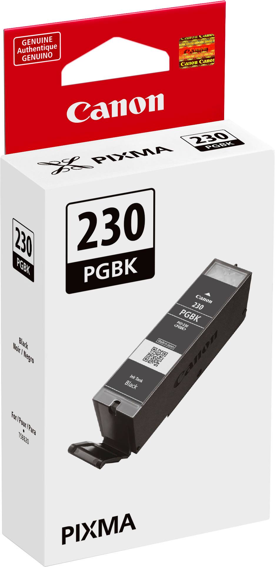 Genuine Authentique Canon 230 PG PIXMA 230 PGBK PGBK Canon 230 PGBK <PGBK> POI-230 Noir Black Madeaapen I Negro Canon Ink Tank Black For 1Pour I /Para TS8820 PIXMA