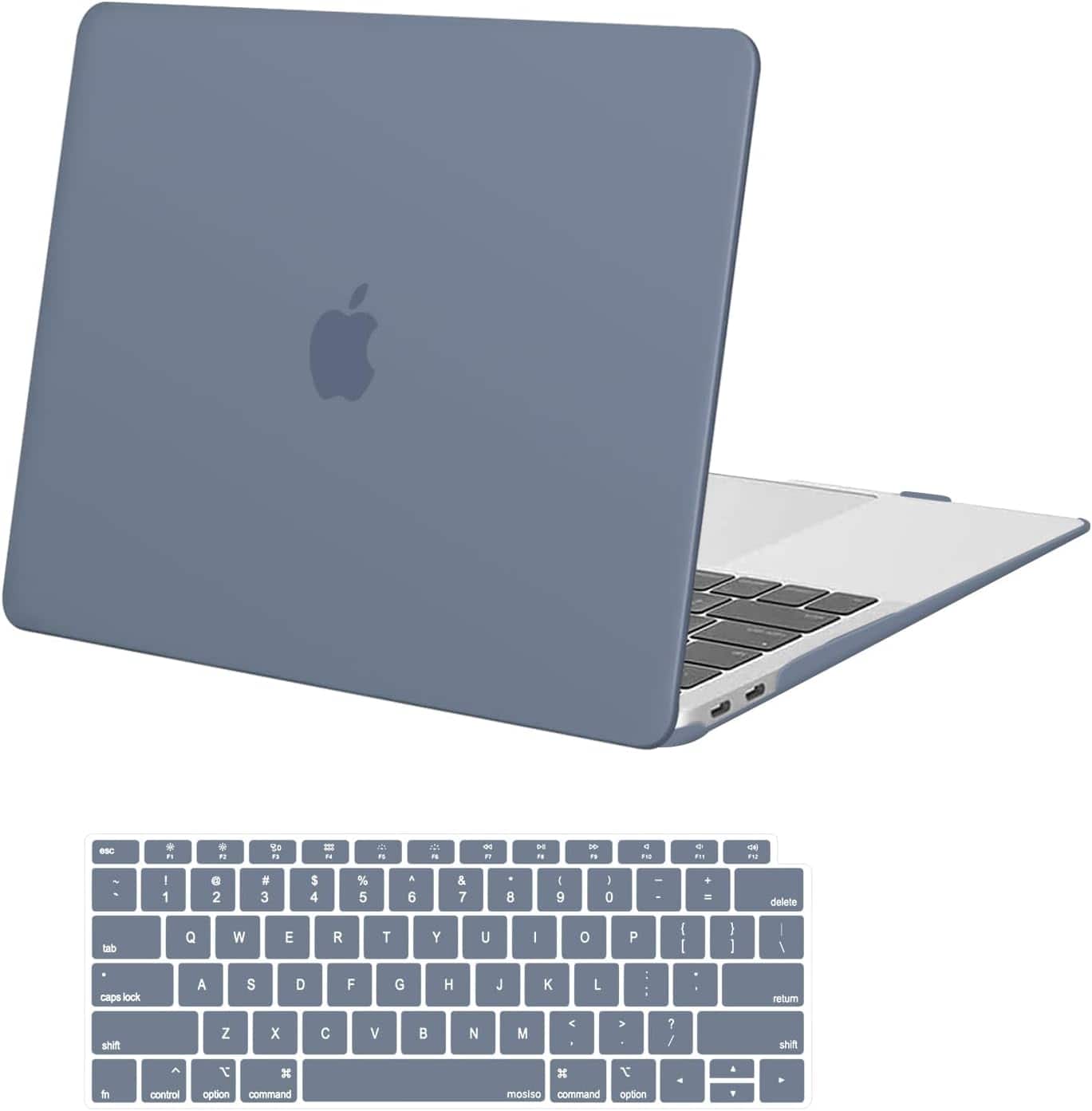 mosiso - Case for MacBook Air 13 inch Case 2020 2019 2018 Release M1 A2337 A2179 A1932 with Touch ID with Keyboard Cover - Haze Blue price history on PriceWatchPro