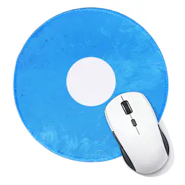 Unique Bargains - Donut Round Mouse Pad 7.9" Donut Printed Non-Slip Rubber Desk Mat for Office Home Laptop Computer Desk Accessories - Blue