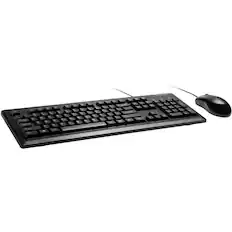 Front. Kensington - Kensington Keyboard & Mouse - USB, PS/2 Membrane Cable Keyboard - 104 Key - English (US) - Black - USB Cable Mouse, PS/2 - Black.