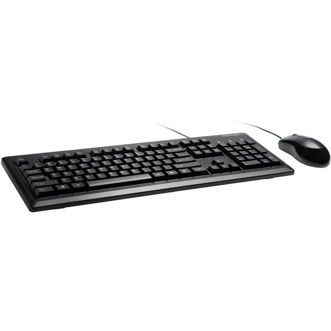 Kensington - Keyboard & Mouse - USB, PS/2 Membrane Cable Keyboard - 104 Key - English (US) - Black - USB Cable Mouse, PS/2 - Unknown