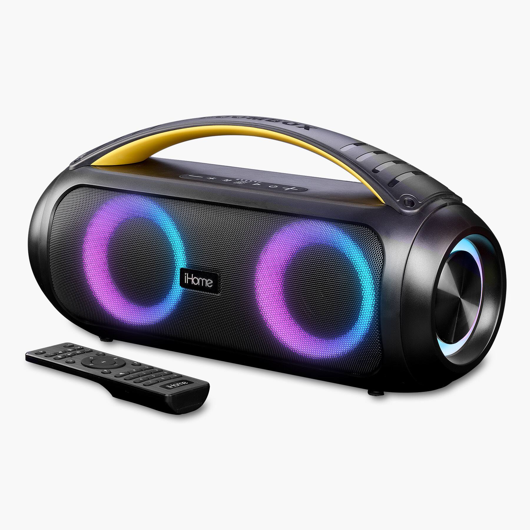 iHome - Bluetooth Speaker Boombox with FM Radio and Remote Control (iBT920) - Black