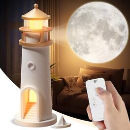 MOSZAR LLC - Moon Lamp Projector, LED Night Light, Galaxy, Rechargeable Table Lamp