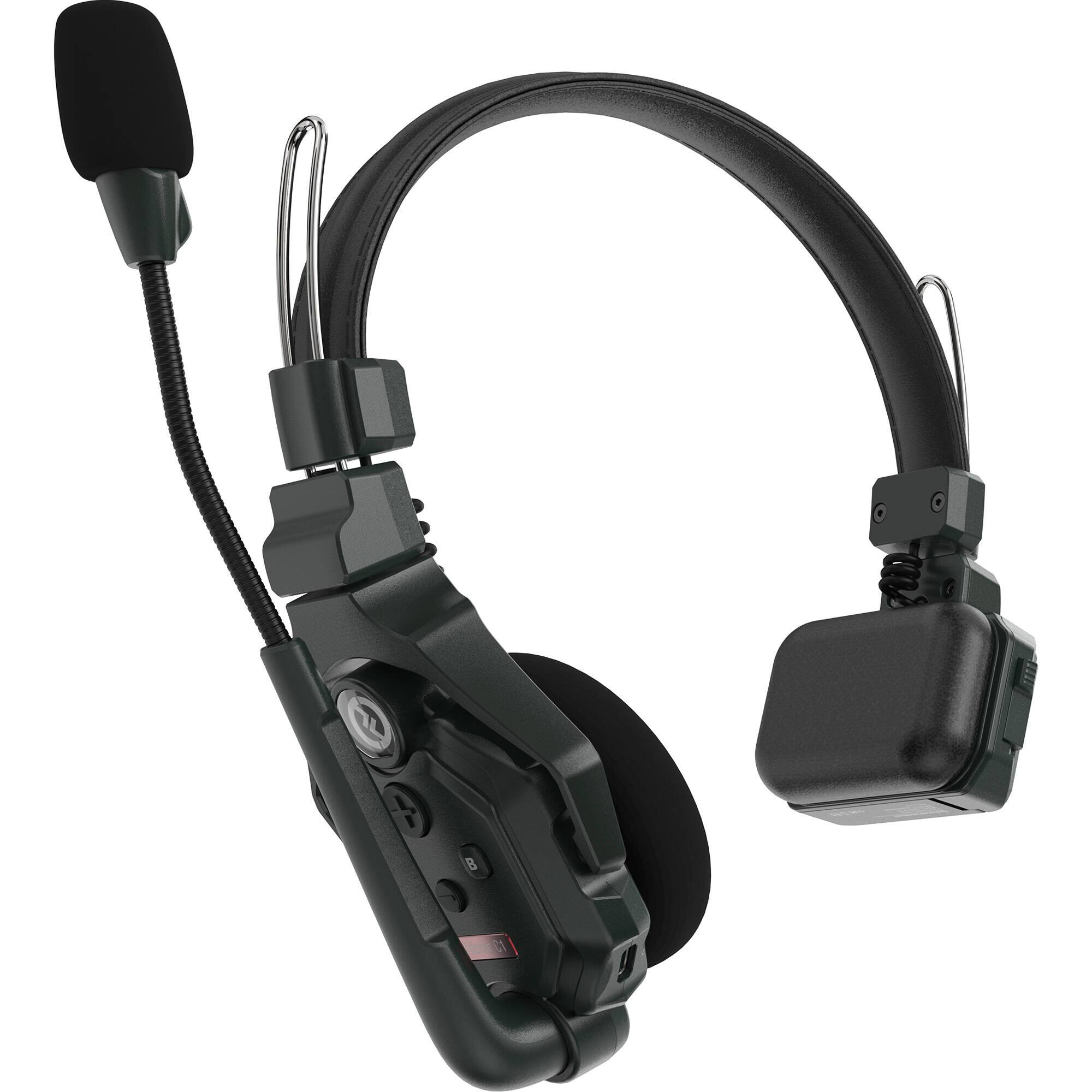 Alt View 2. HOLLYLAND - Hollyland Solidcom C1-2S Full-Duplex Wireless DECT Intercom System with 2 Headsets, 1.9 GHz, 1000ft Range, No Bodypack,.