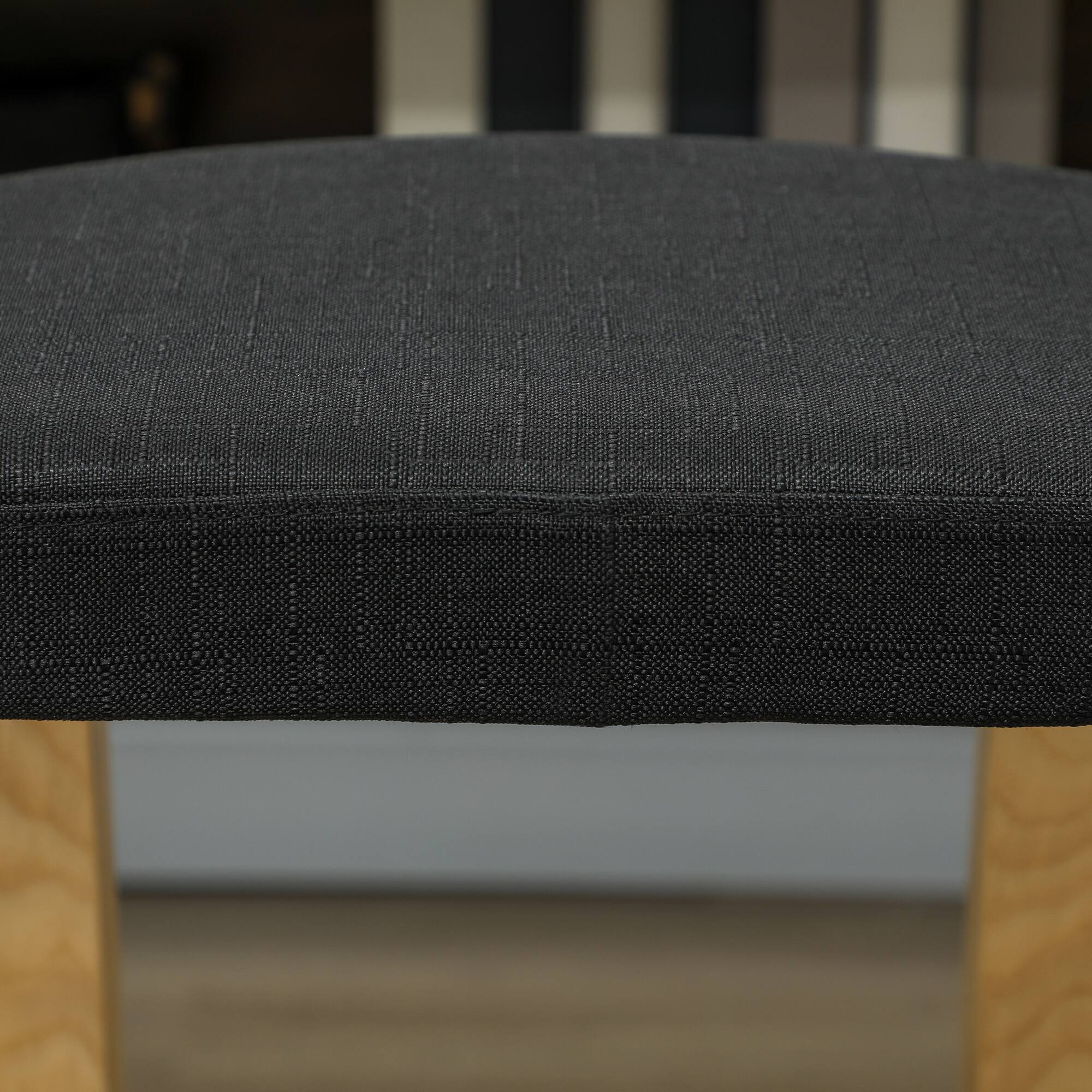 Alt View 8. Homcom - Kneeling Chair with Wood Frame, Posture Support Desk Chair for Home Office - Black.
