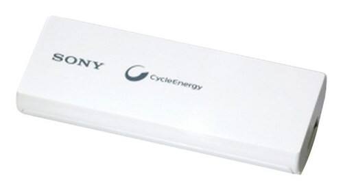Front Standard. Sony - Lithium-Ion Polymer Rechargeable Battery.