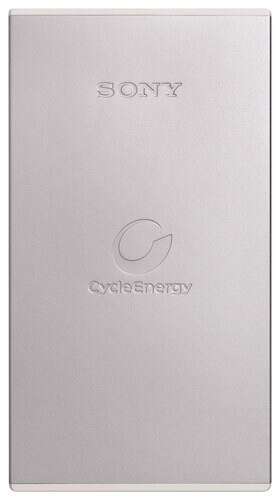 Front Standard. Sony - Lithium-Ion Polymer Rechargeable Battery.