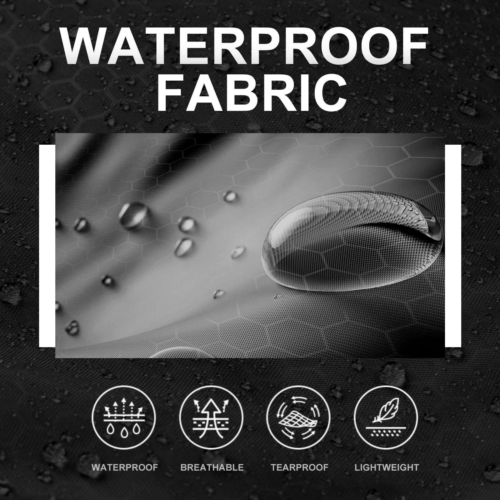 WATERPROOF FABRIC

- WATERPROOF
- BREATHABLE
- TEARPROOF
- LIGHTWEIGHT