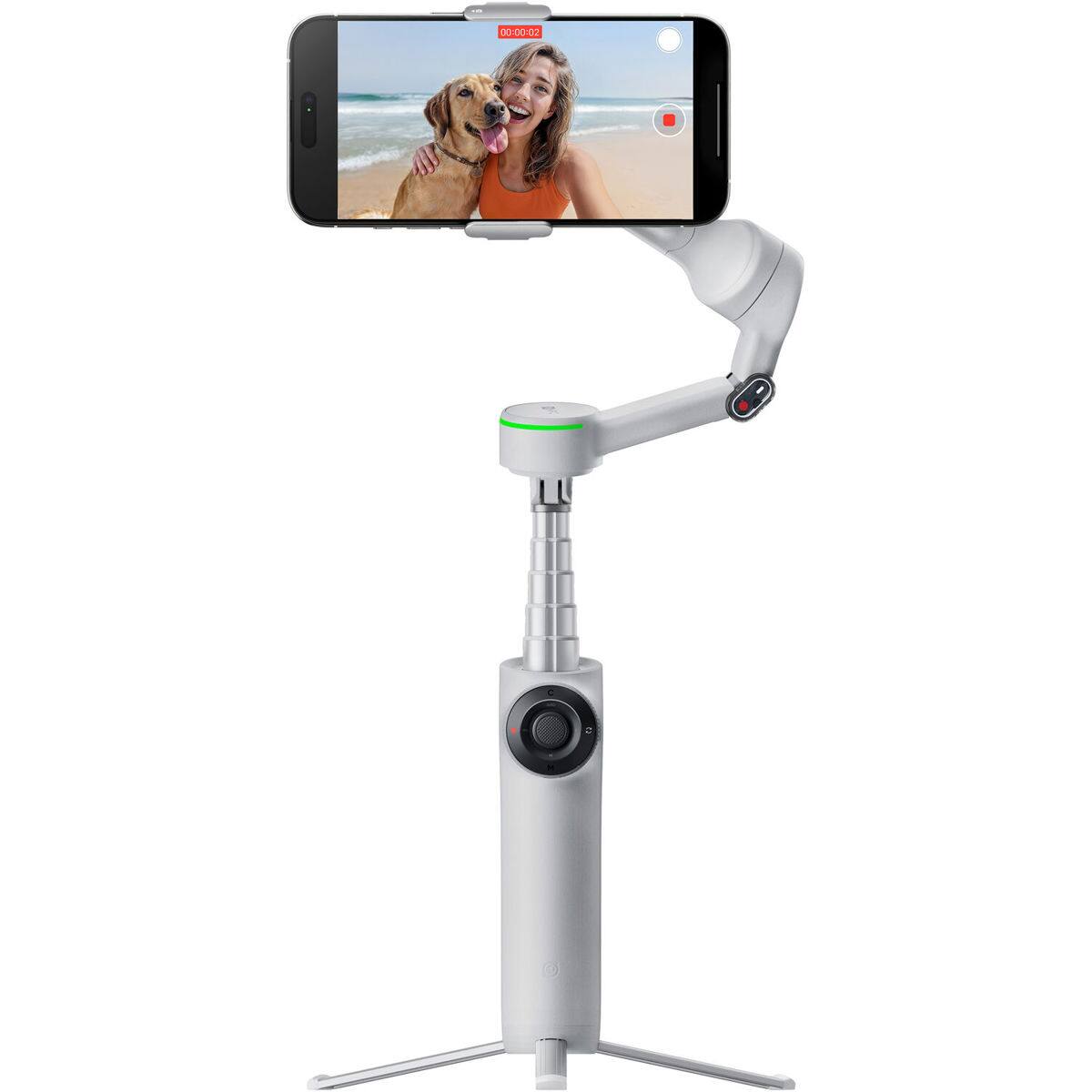 Alt View 1. Insta360 - Insta360 Flow 2 Pro Smartphone (Grey) - Stone Gray.