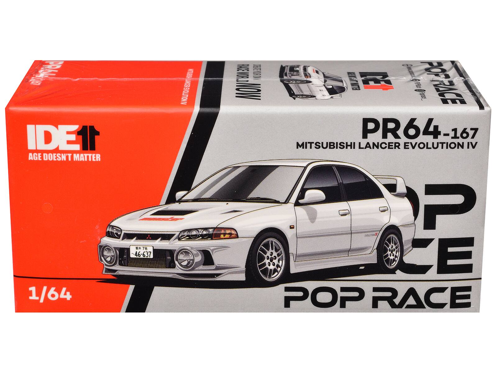 IDE1 AGE DOESN'T MATTER 1/64 PR64-167 MITSUBISHI LANCER EVOLUTION IV POP RACE