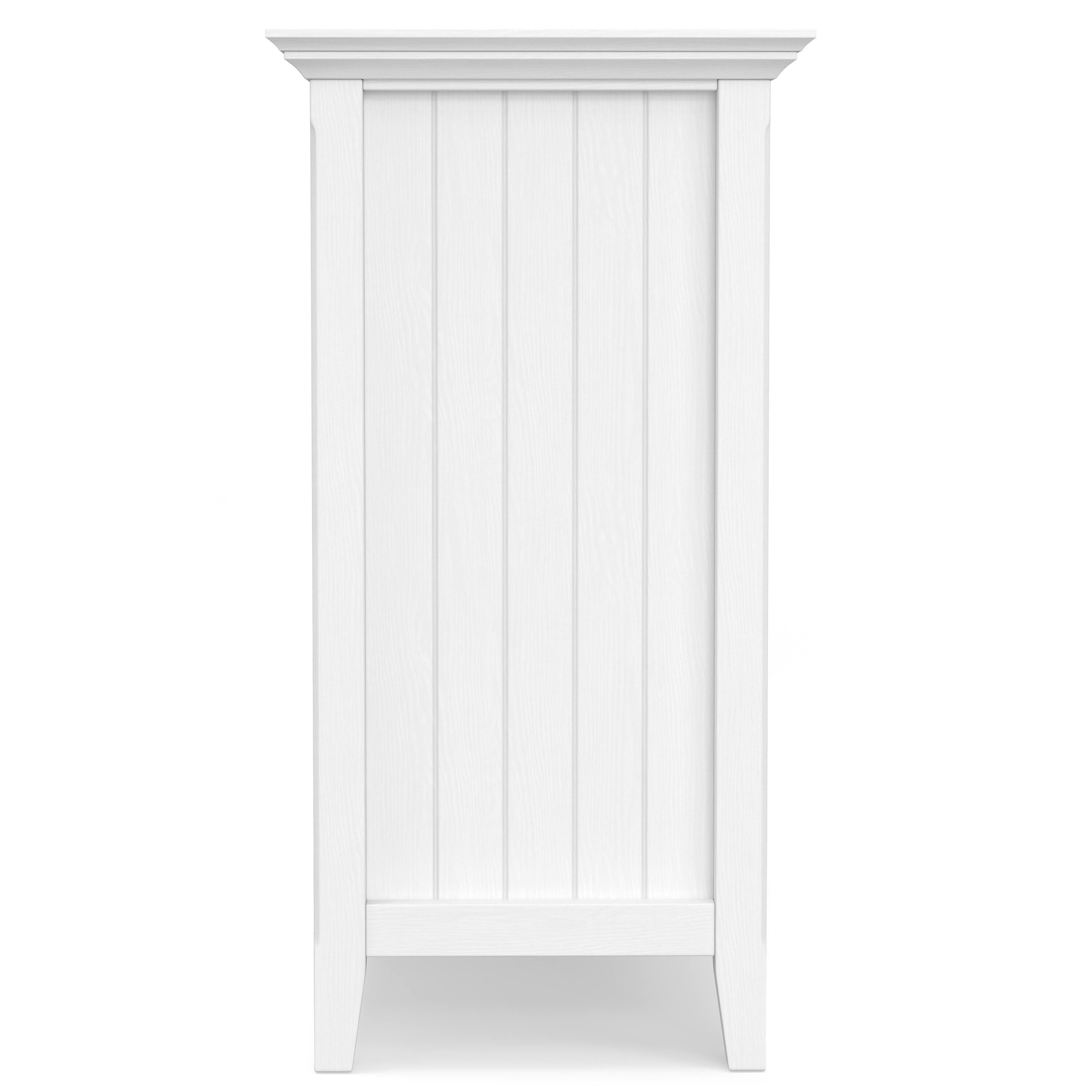 Alt View 1. Simpli Home - Bedford Tall TV Media Stand - White.